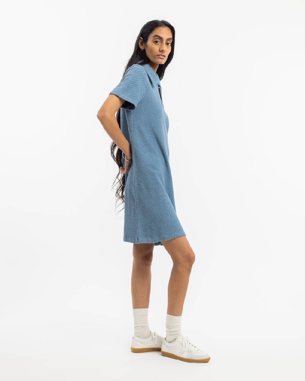 Rotholz Frottee Kleid Bio Baumwolle - Hellblau Neuheiten