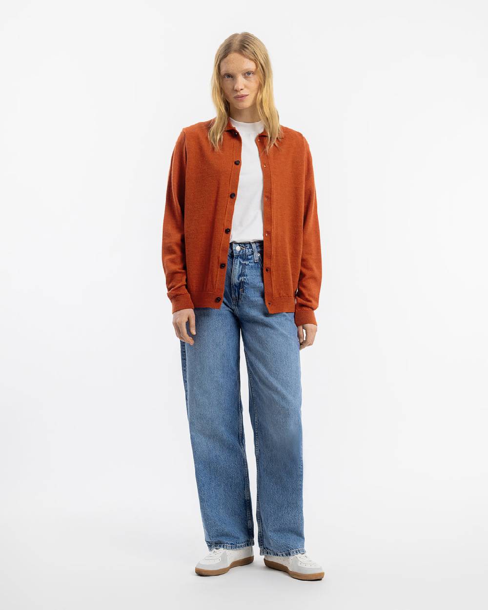 Rotholz Strick Shirt Merinowolle - Rot Bestseller