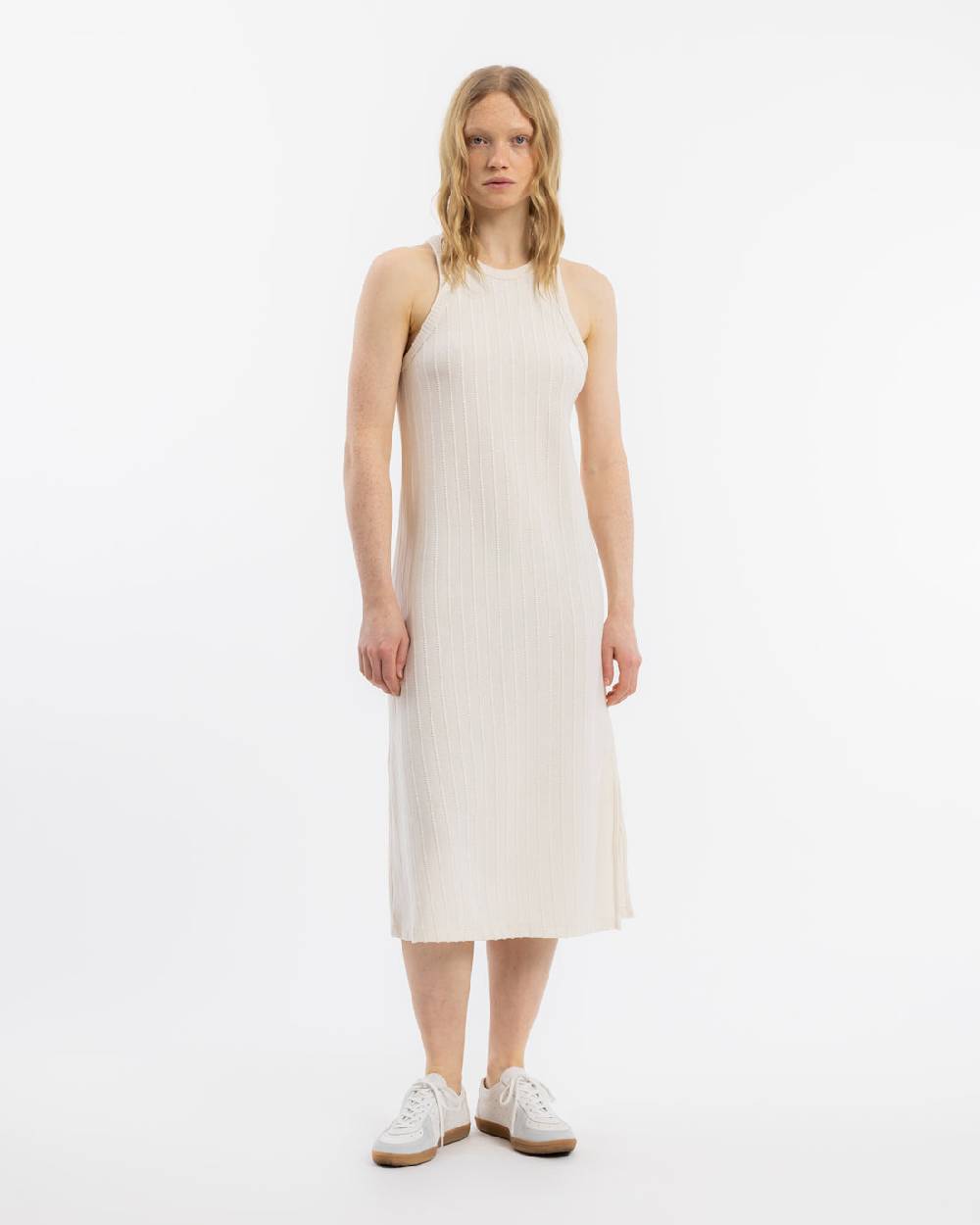 Rotholz Strick Kleid Bio Baumwolle - Creme Auslauf