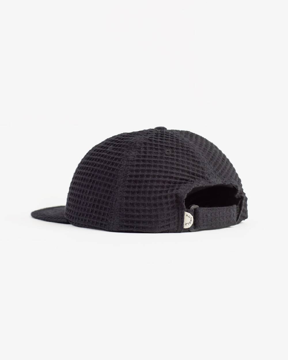 Rotholz Waffel Cap Bio Baumwolle - Schwarz Fabrikverkauf