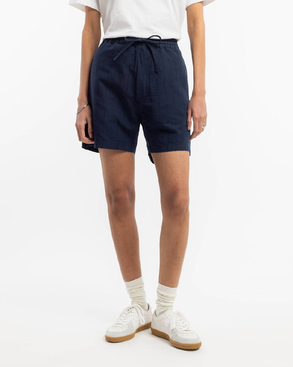 Rotholz Kurze Hose Leinen Mix - Dunkelblau Fabrik Onlineshop