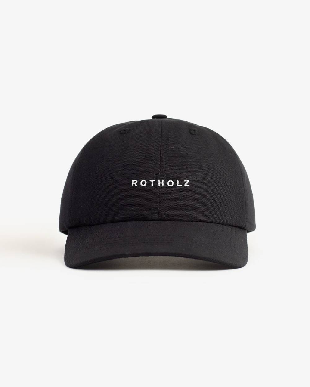 Rotholz Logo Dad Cap Bio Baumwolle - Schwarz Großer Ausverkauf