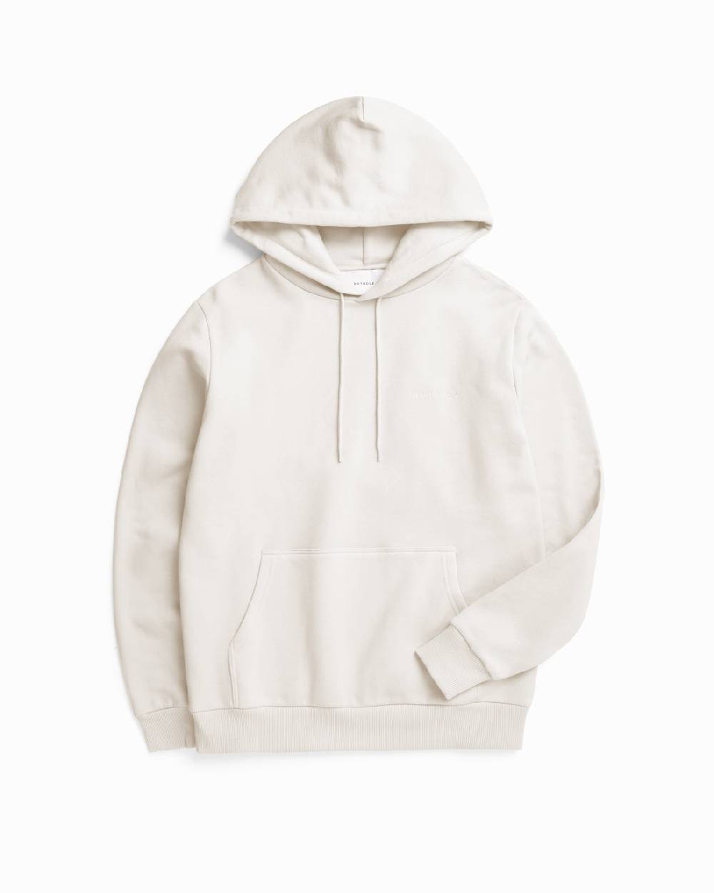 Rotholz Logo Hoodie aus Bio-Baumwolle Weiß Cyber Monday