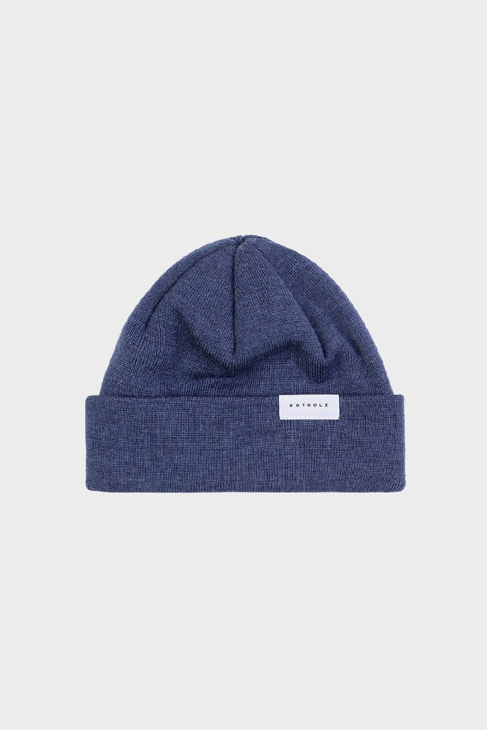 Rotholz Kurze Mütze Merino Fein - Blau Online Outlet