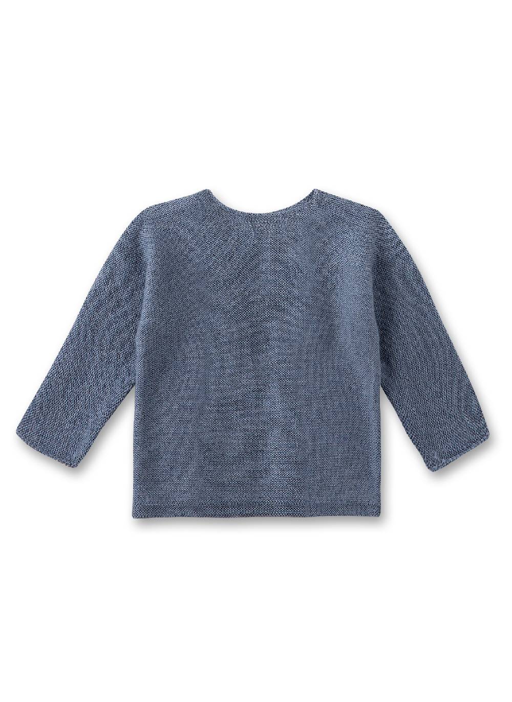 Sanetta Baby-Strickpullover Blau aus Wolle Fabrikpreis