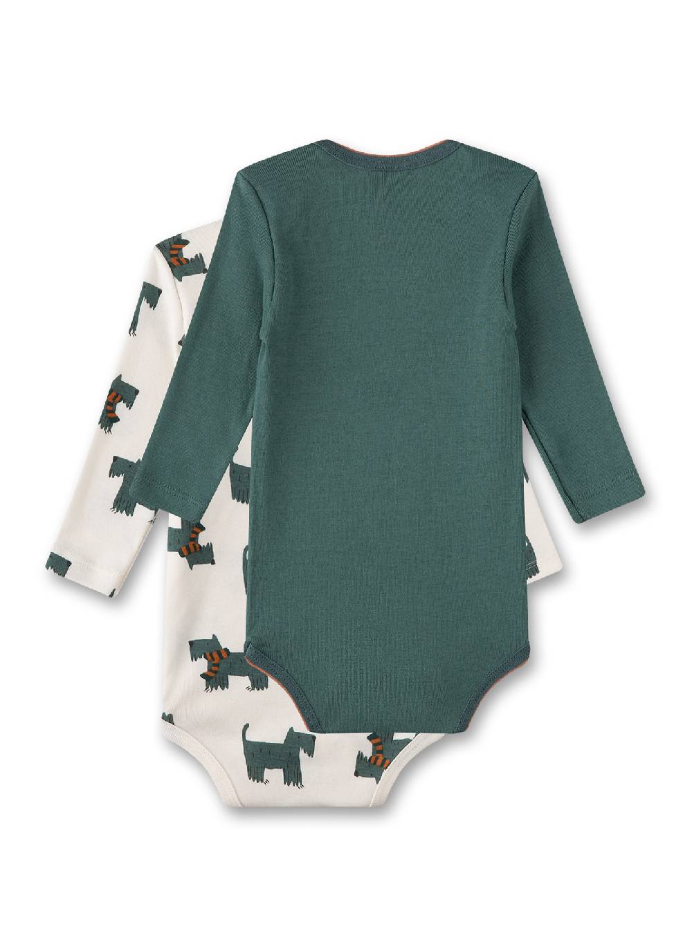 Sanetta Body (Doppelpack) Off-White & Grün Begrenzte Freigabe