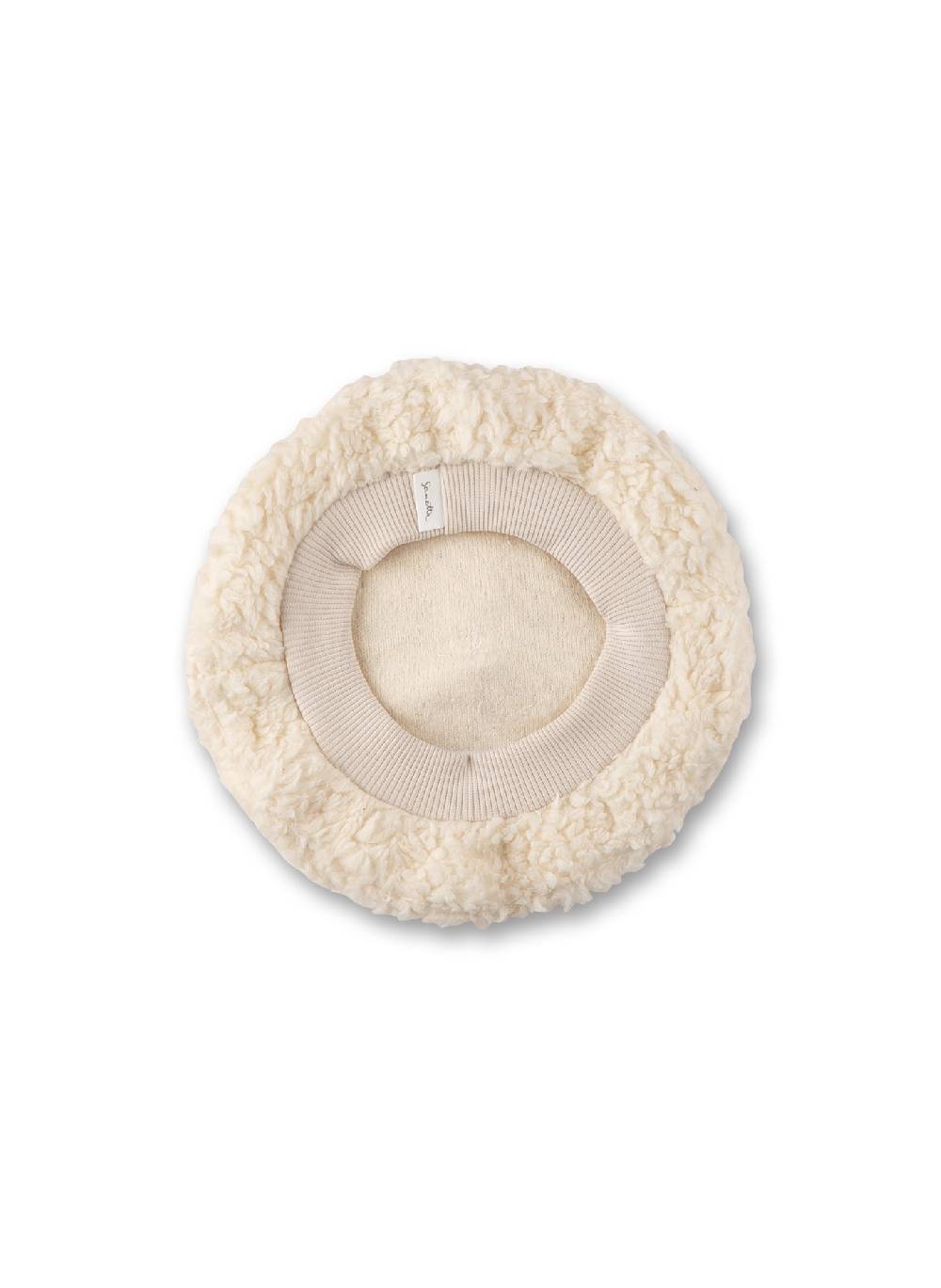 Sanetta Mütze Beige aus Teddy-Plüsch Zeitbegrenzte Promotion