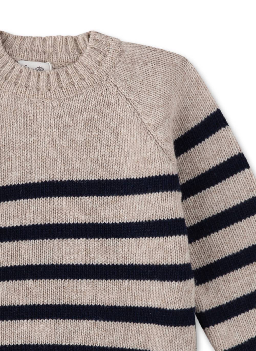Sanetta Strick-Pullover Beige Vierteljährliche Förderung