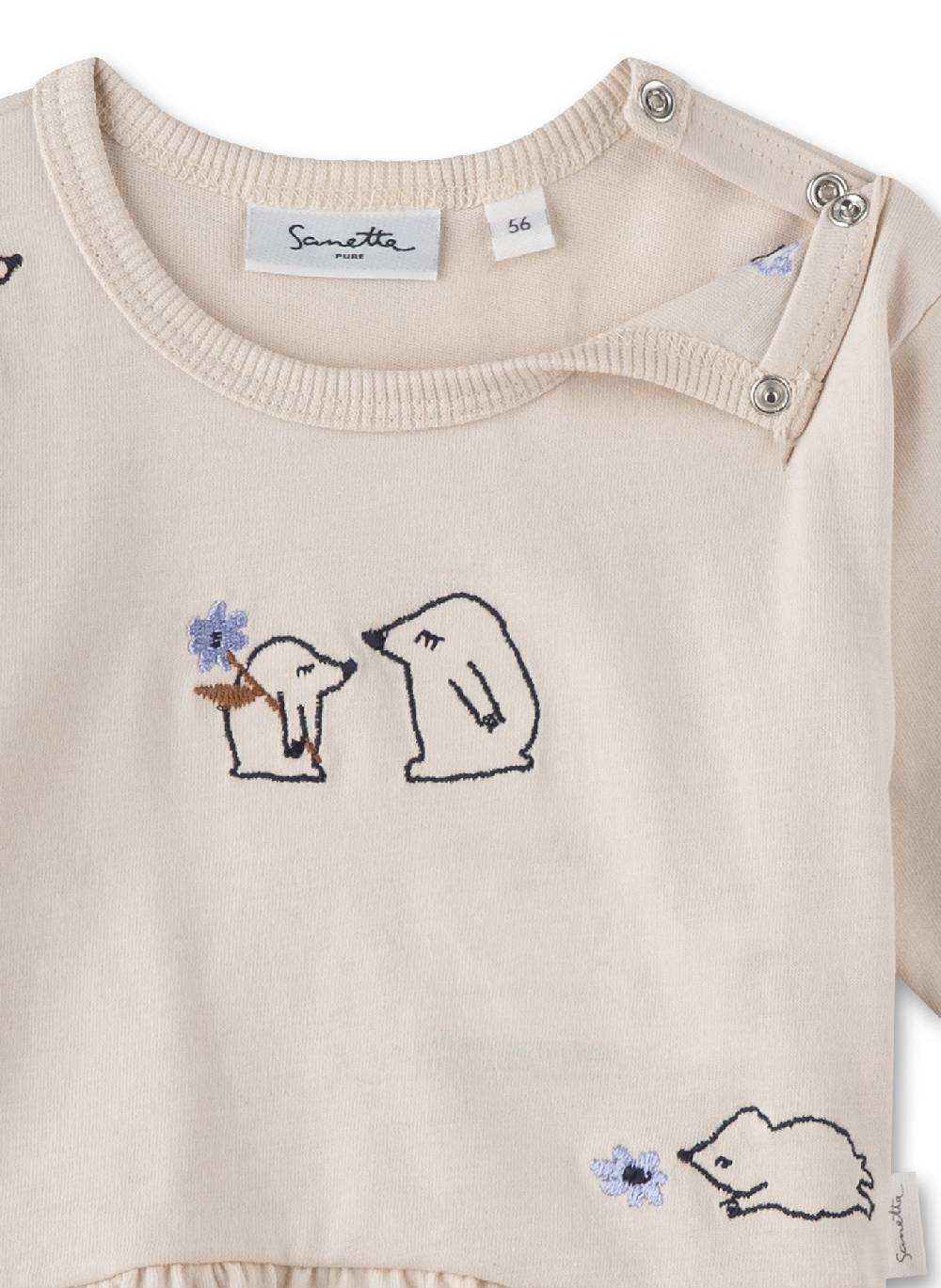 Sanetta Mädchen-Langarmshirt Off-White Günstiger Verkauf