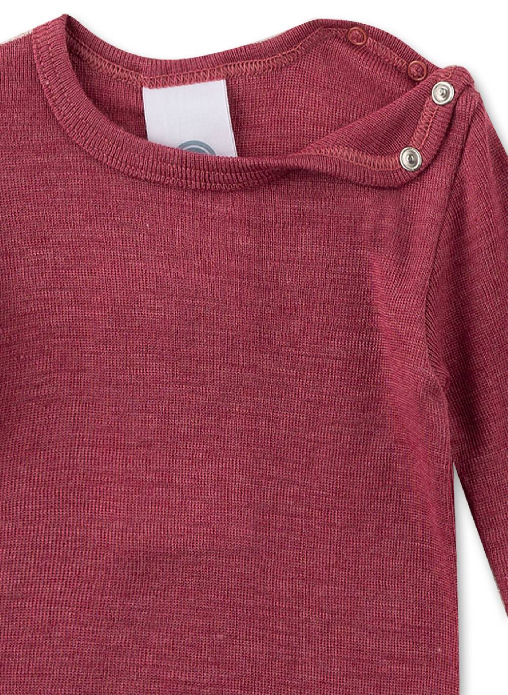 Sanetta Body langarm Rot aus Merino-Wolle & Seide Meist gekauft