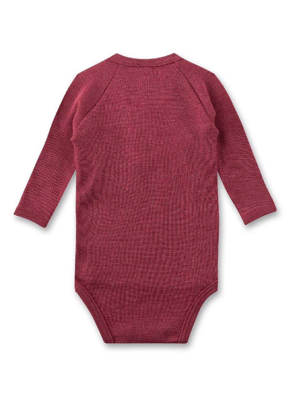 Sanetta Wickelbody langarm Pink aus Wolle & Seide Saisonschlussverkauf