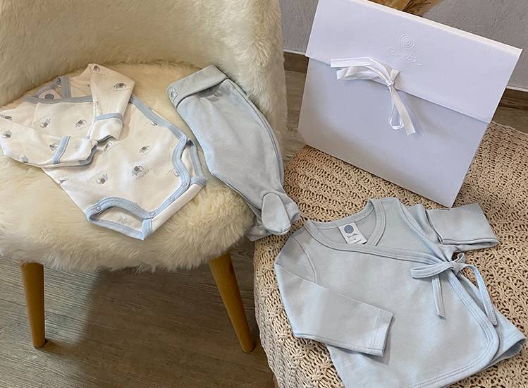 Sanetta Erstausstattung Mini-Set Hellblau Neueste Mode