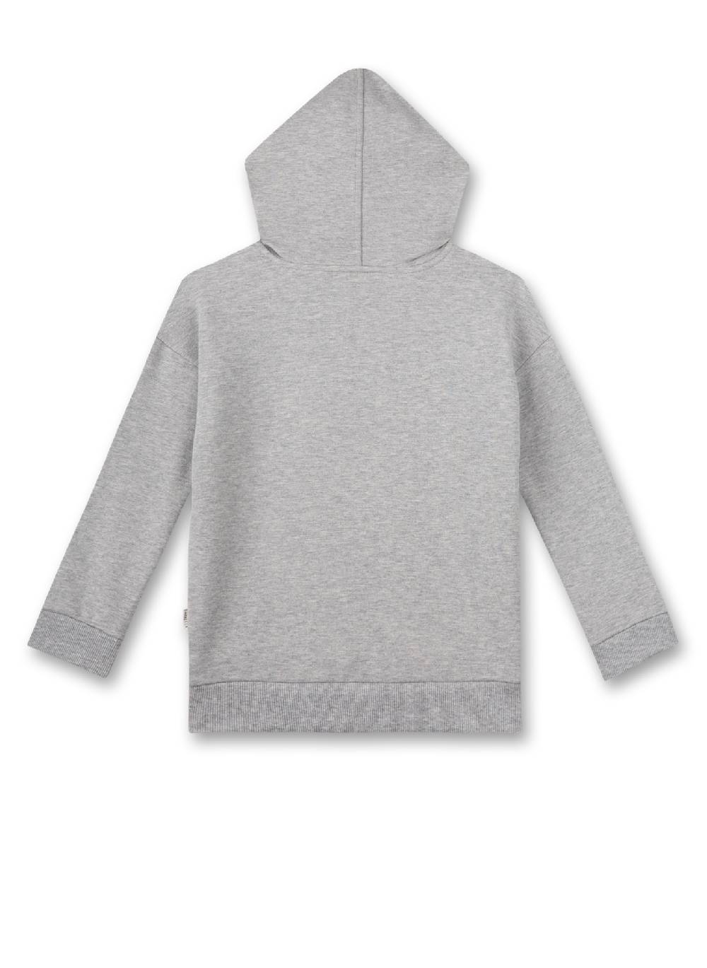 Sanetta Jungen-Sweatshirt Graumelange mit Kapuze Wochenangebot