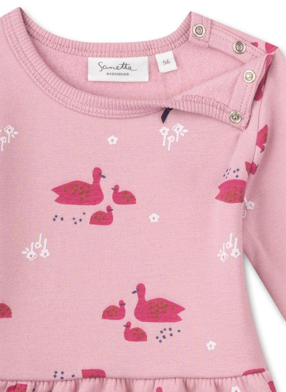 Sanetta Mädchen-Sweatkleid Rosa Letzte 2 Tage