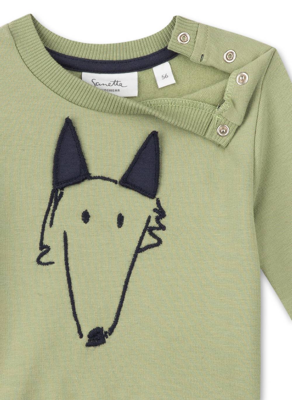Sanetta Jungen-Sweatshirt Grün Speichern exportieren