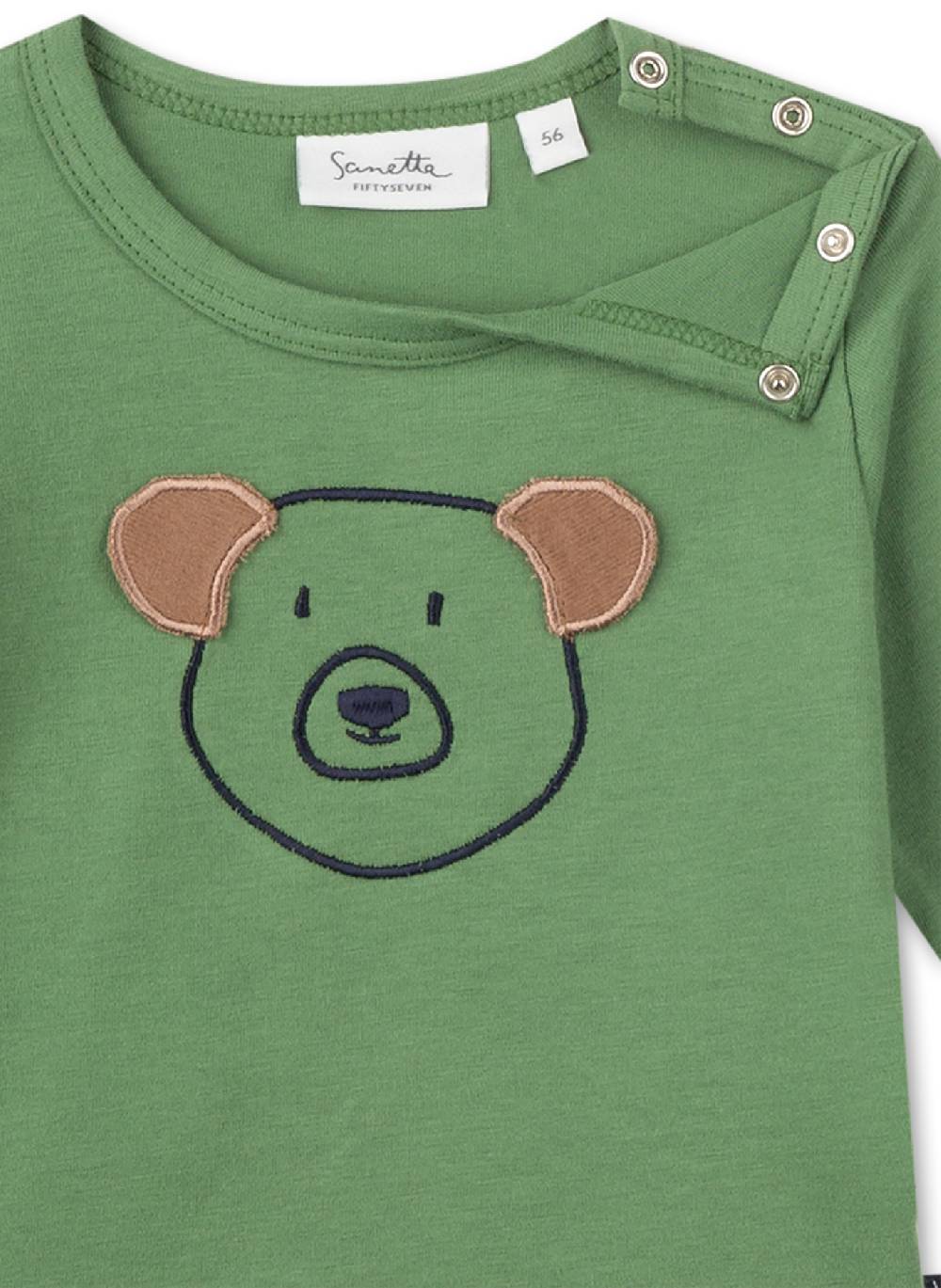 Sanetta Jungen-Shirt langarm Grün Blitzangebot