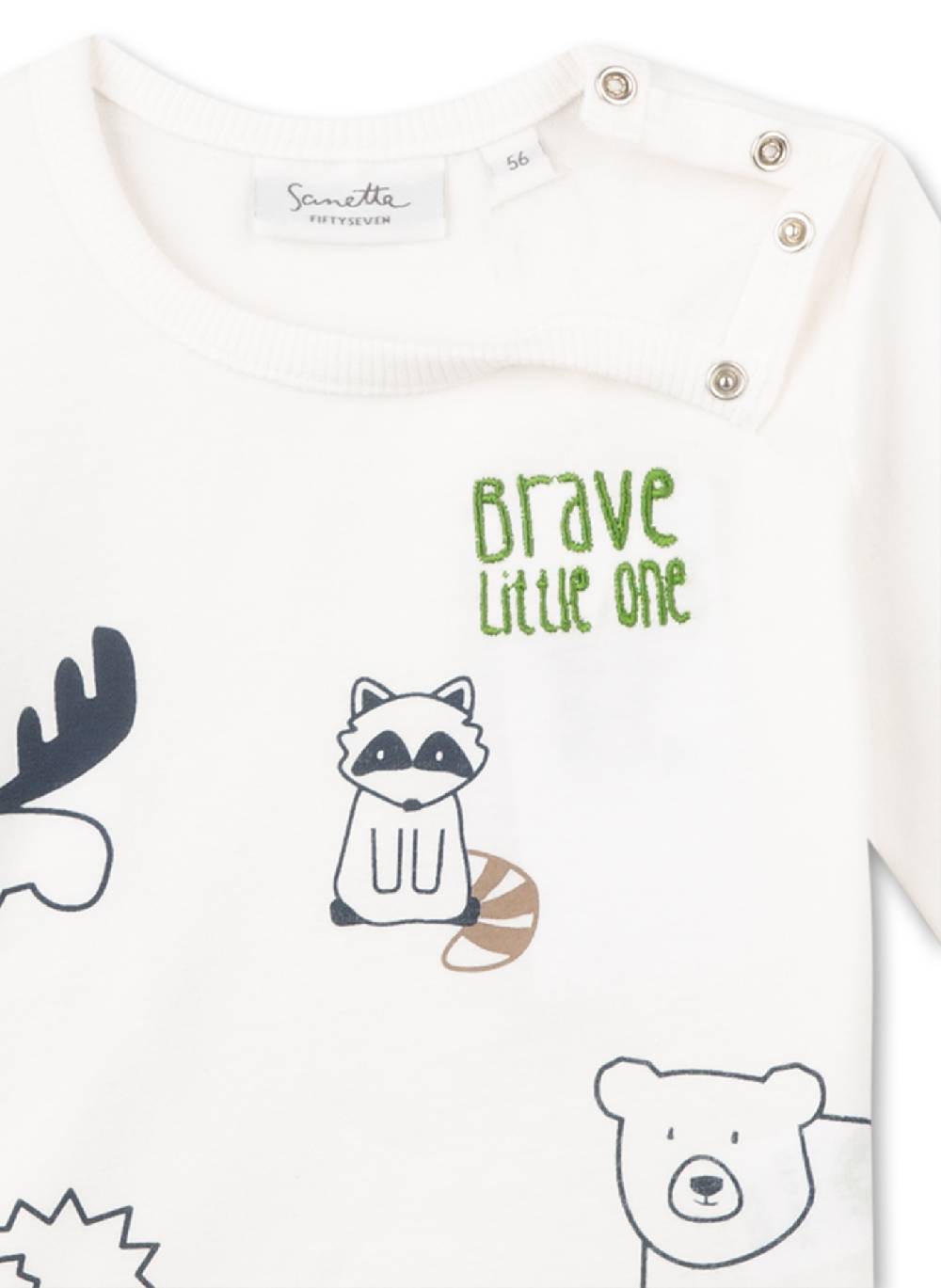 Sanetta Jungen-Shirt langarm Off-White Super Sparpreis