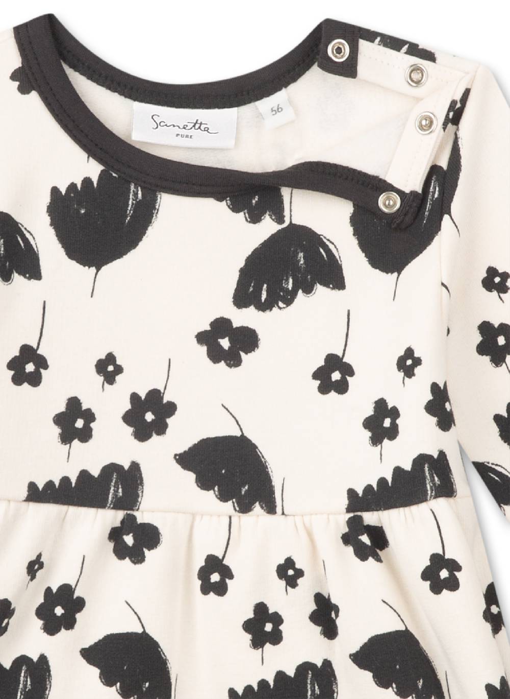 Sanetta Mädchen-Sweatkleid Off-White Letzter Tag