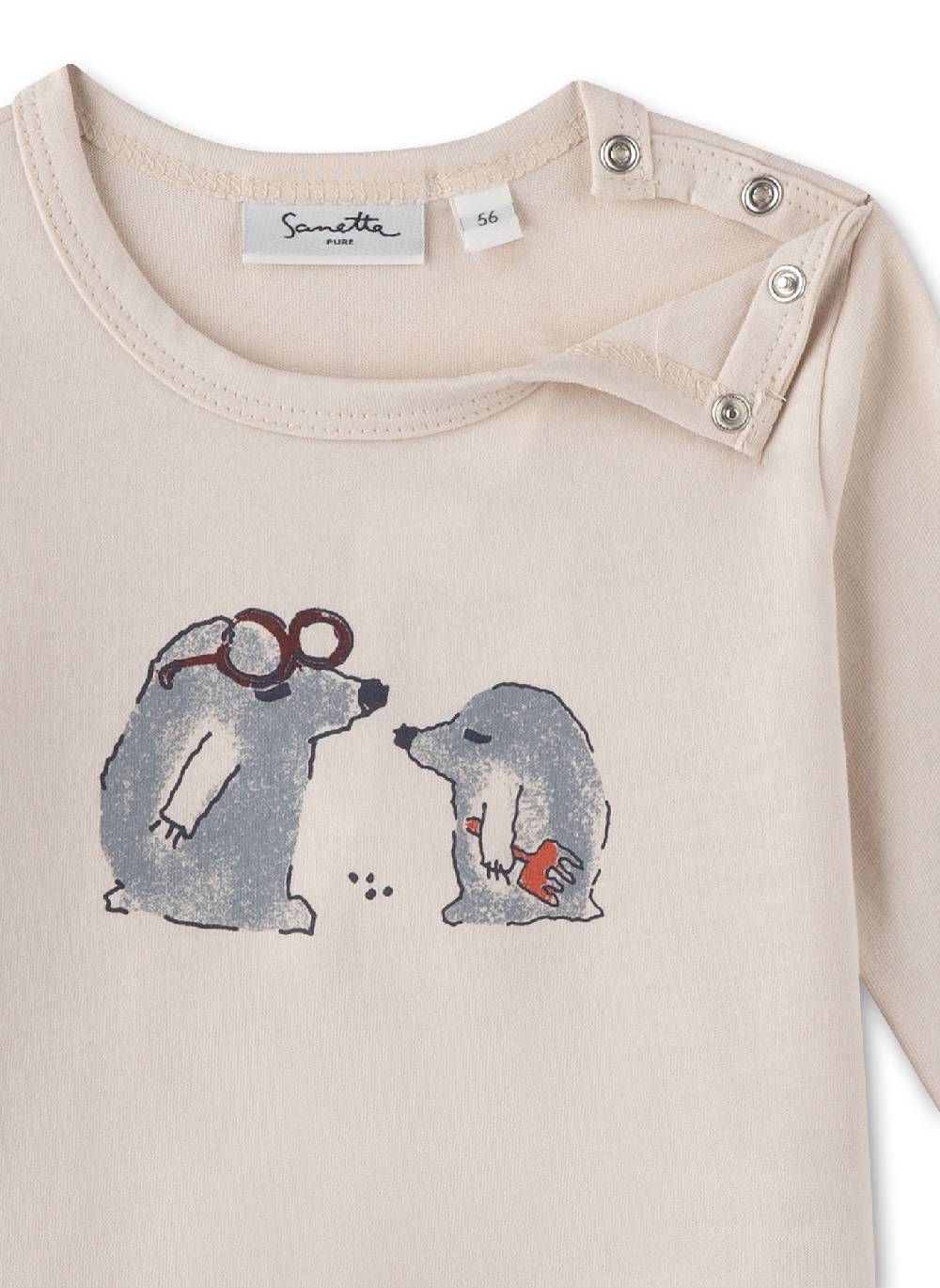 Sanetta Jungen-Langarmshirt Beige zollfrei