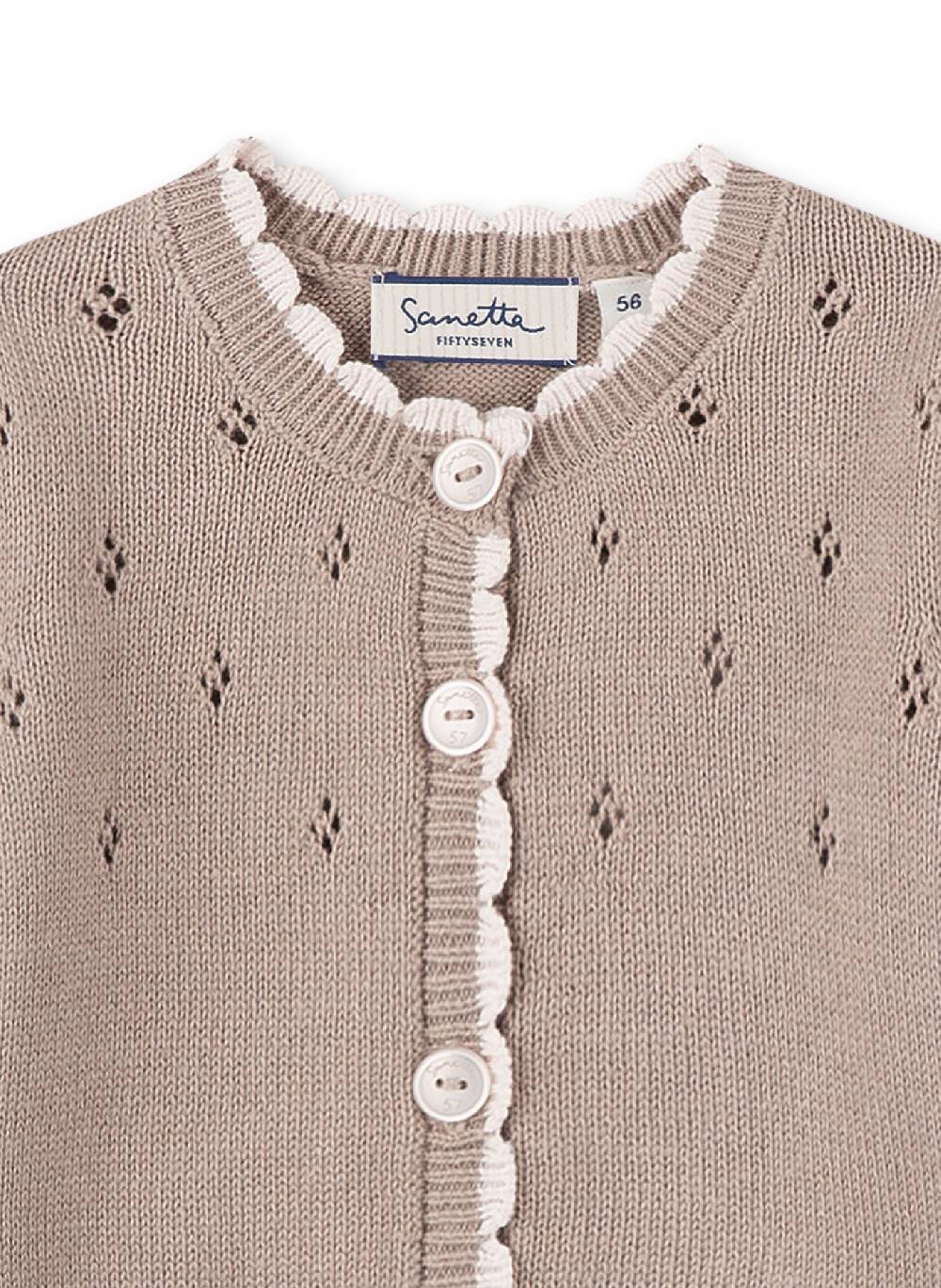 Sanetta Mädchen-Cardigan Braun Lovely Teddy Cyber Monday