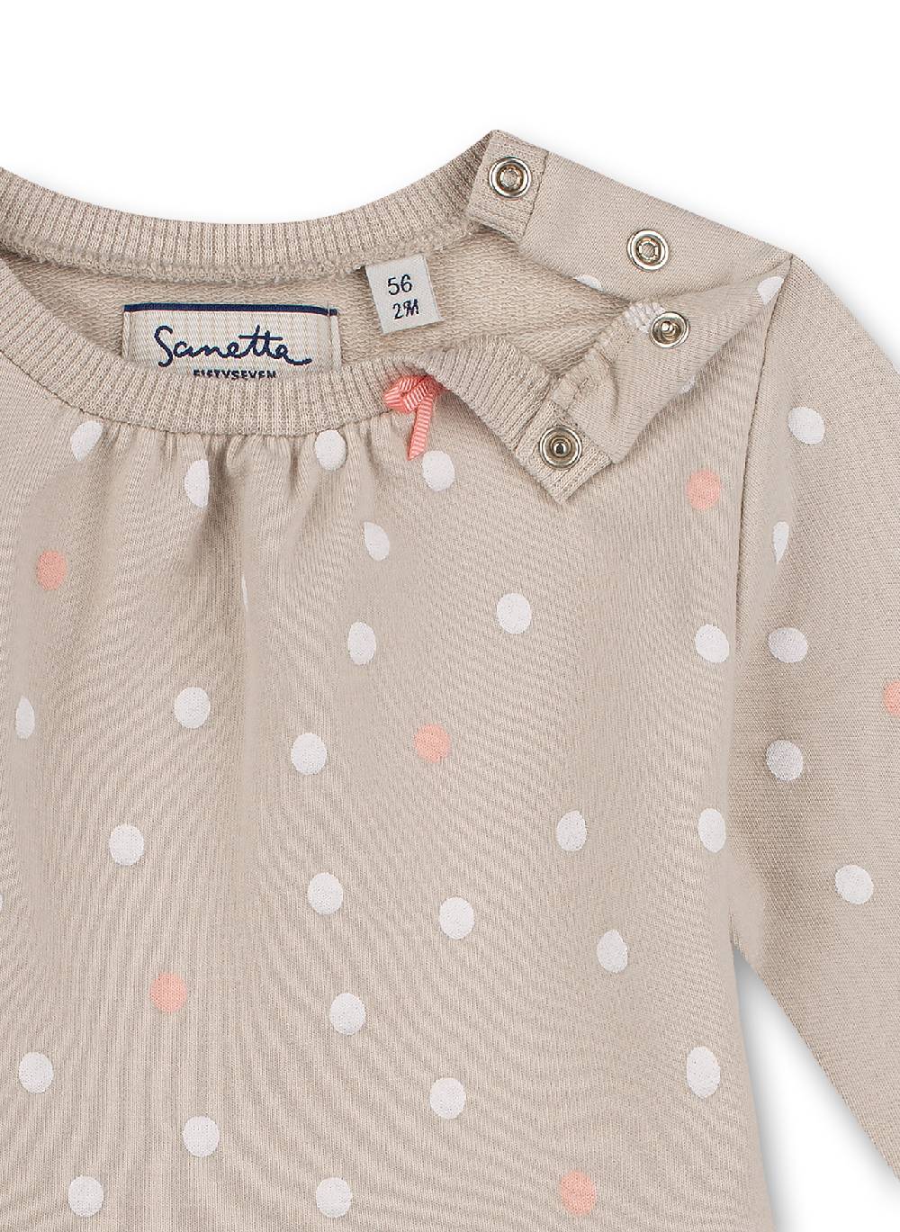 Sanetta Mädchen-Kleid Beige Free Bird Neuheiten