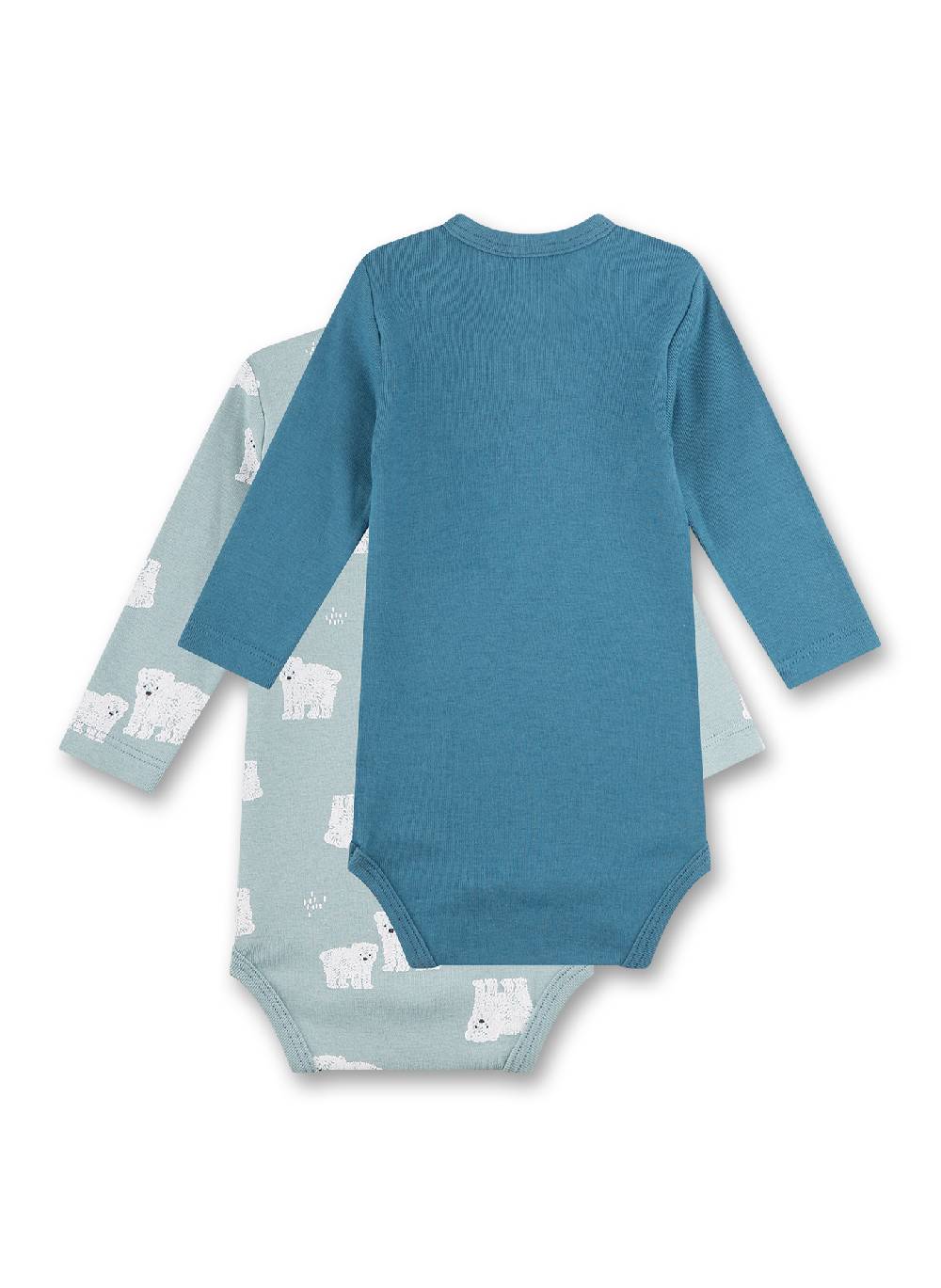 Sanetta Baby-Body langarm (Doppelpack) Blau VIP-Rabatte
