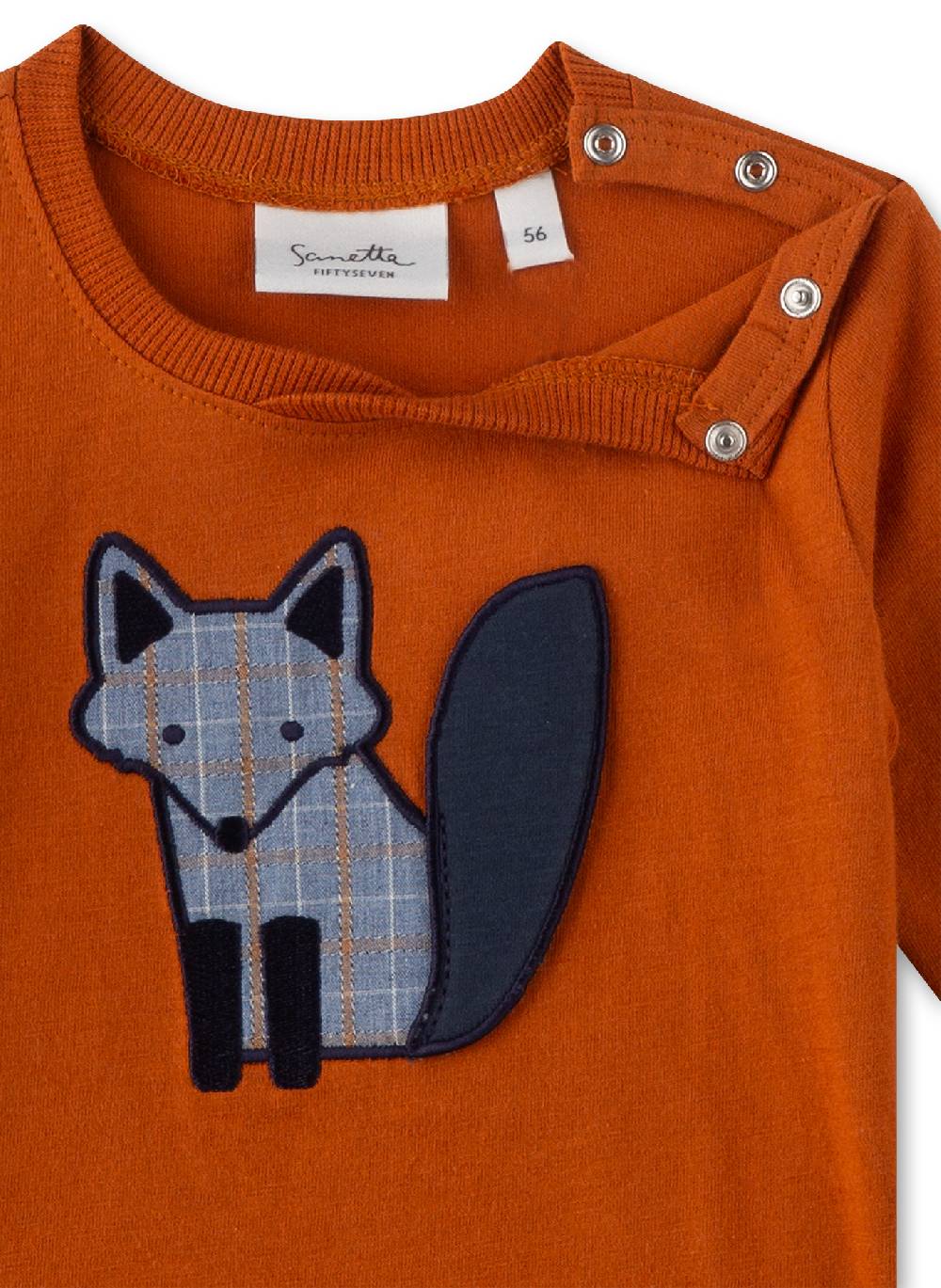 Sanetta Jungen-Langarmshirt Orange Bis zu 60% Rabatt