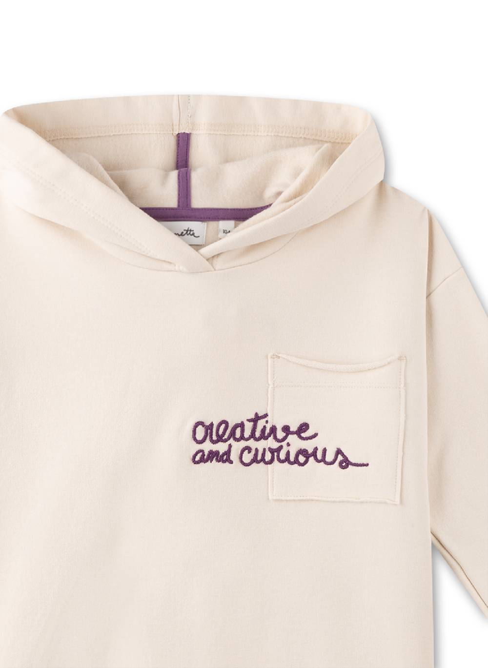Sanetta Mädchen-Kapuzensweatshirt Beige Discount Store für neue Produkte