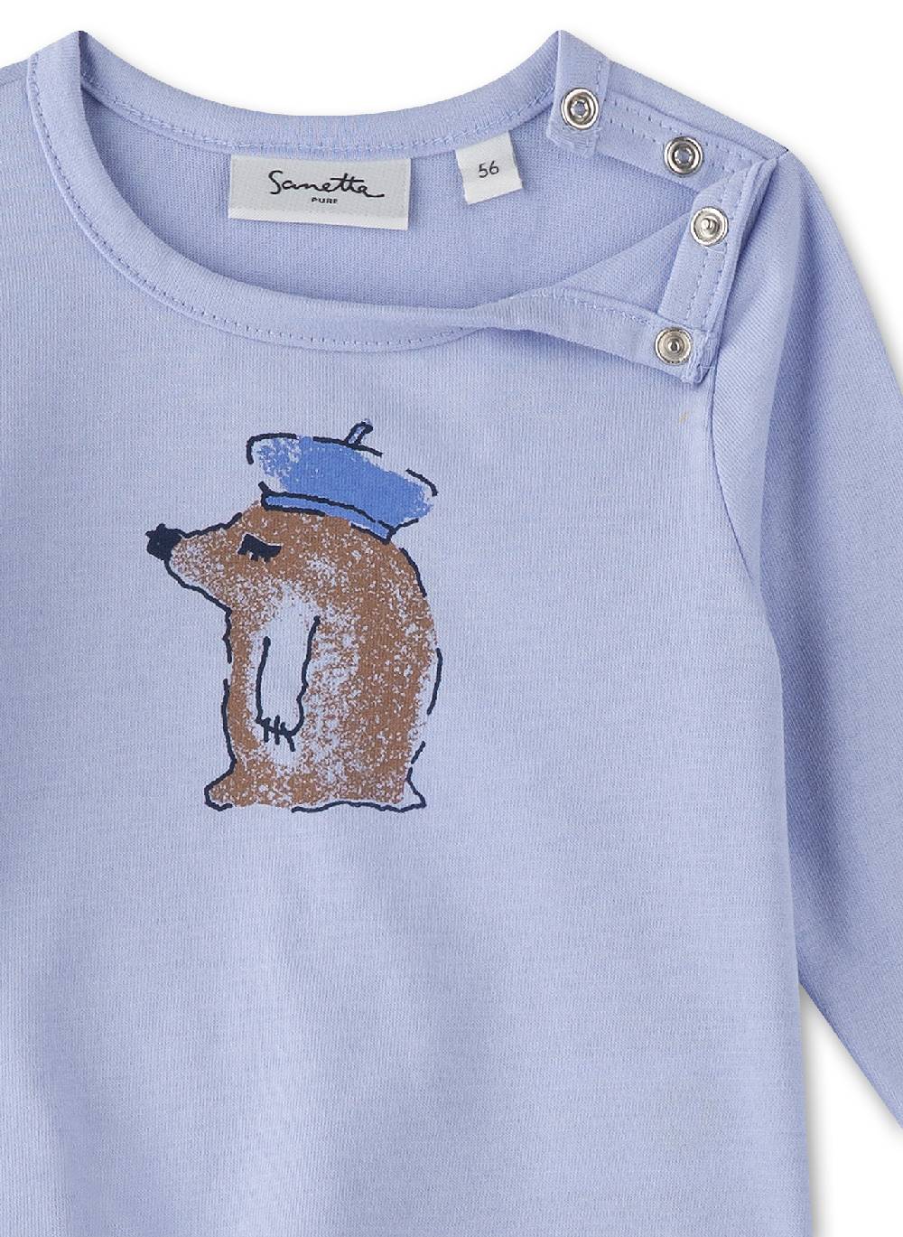 Sanetta Mädchen-Langarmshirt Blau Super Rabatt