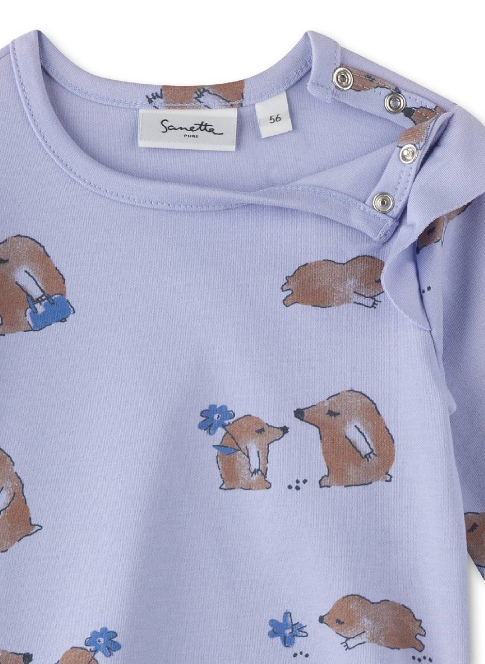 Sanetta Mädchen-Langarmshirt Blau Clearance-Verkauf