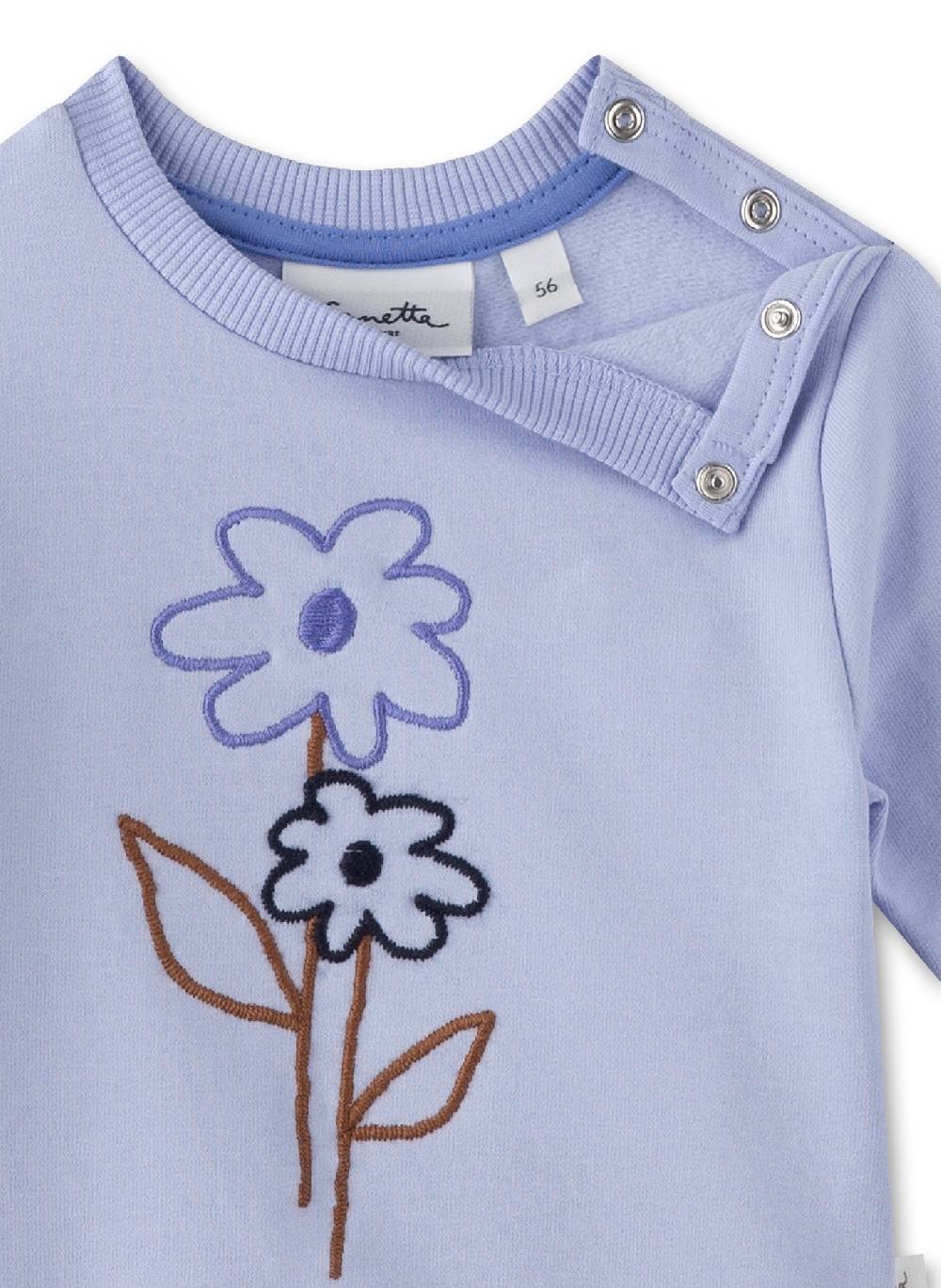 Sanetta Mädchen-Sweatshirt Blau Auslauf