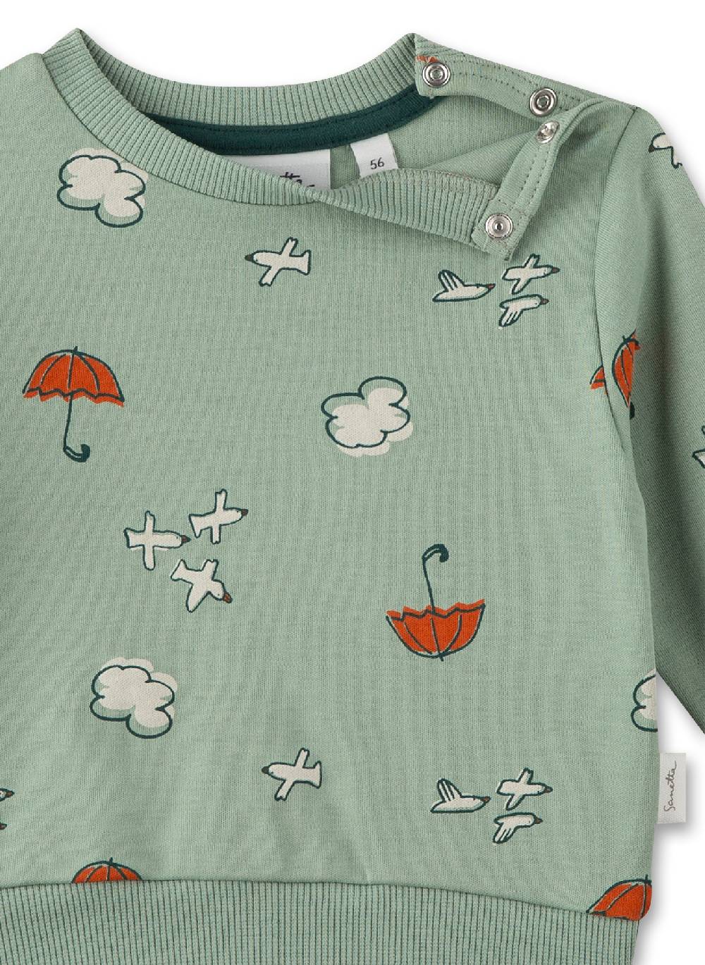 Sanetta Jungen-Sweatshirt Grün Blitzverkäufe