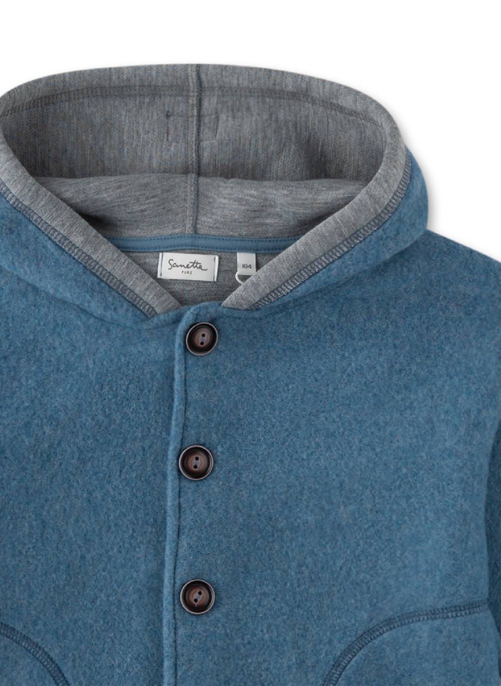Sanetta Jungen-Fleece-Jacke Blau Versandkostenfrei