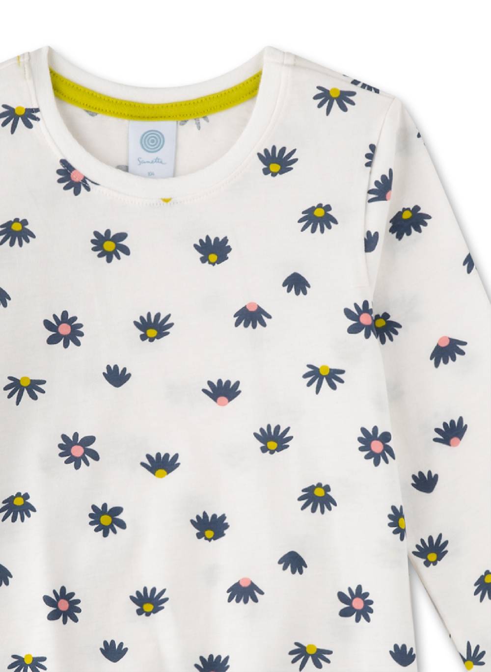 Sanetta Mädchen-Schlafanzug lang Off-White Blitzangebot