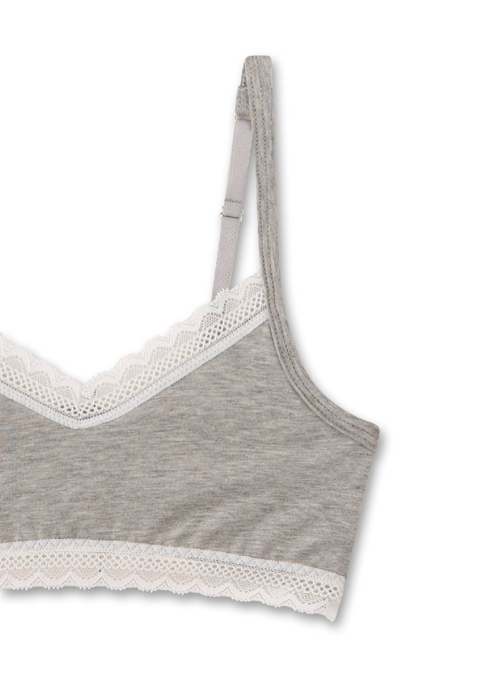 Sanetta Mädchen-Bustier Grau Räumungsverkauf
