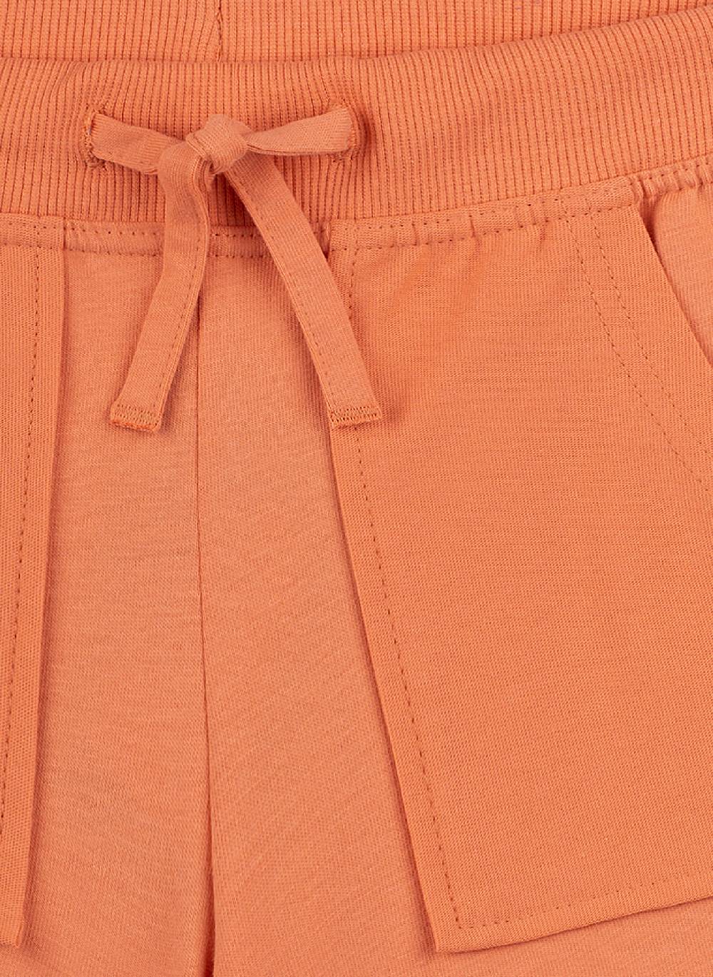 Sanetta Jungen-Sweatshorts Orange Letzte 3 Tage