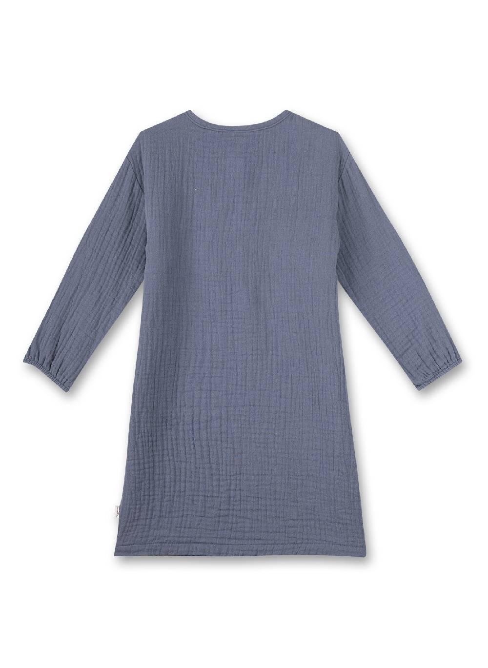 Sanetta Mädchen-Kleid aus Musselin Blau Im Verkauf