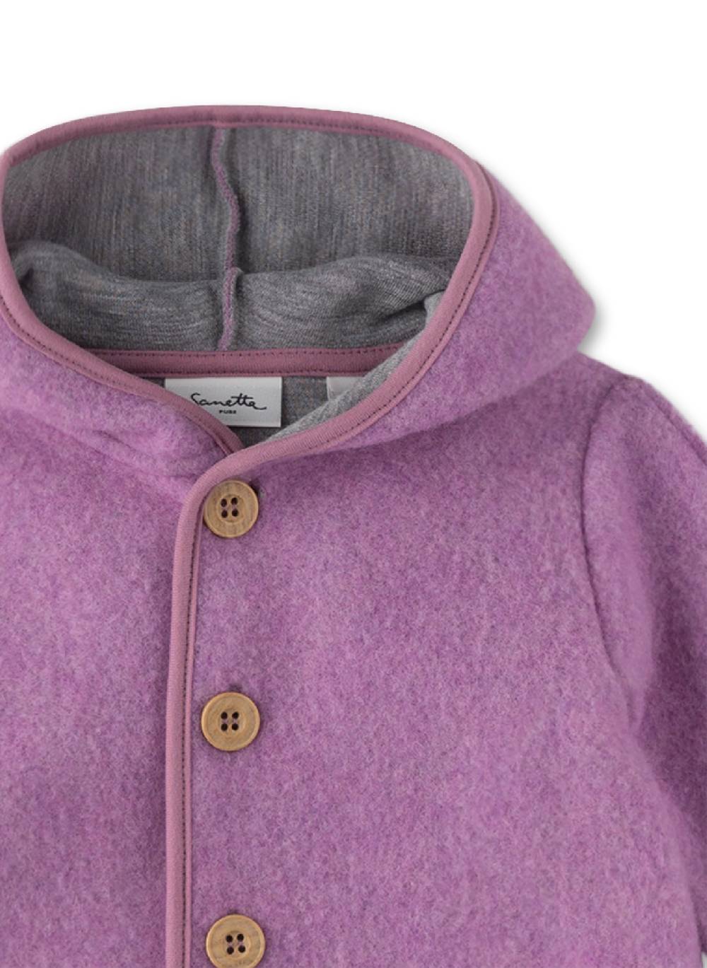 Sanetta Outdoor-Overall aus Wolle Lila Räumungsverkauf