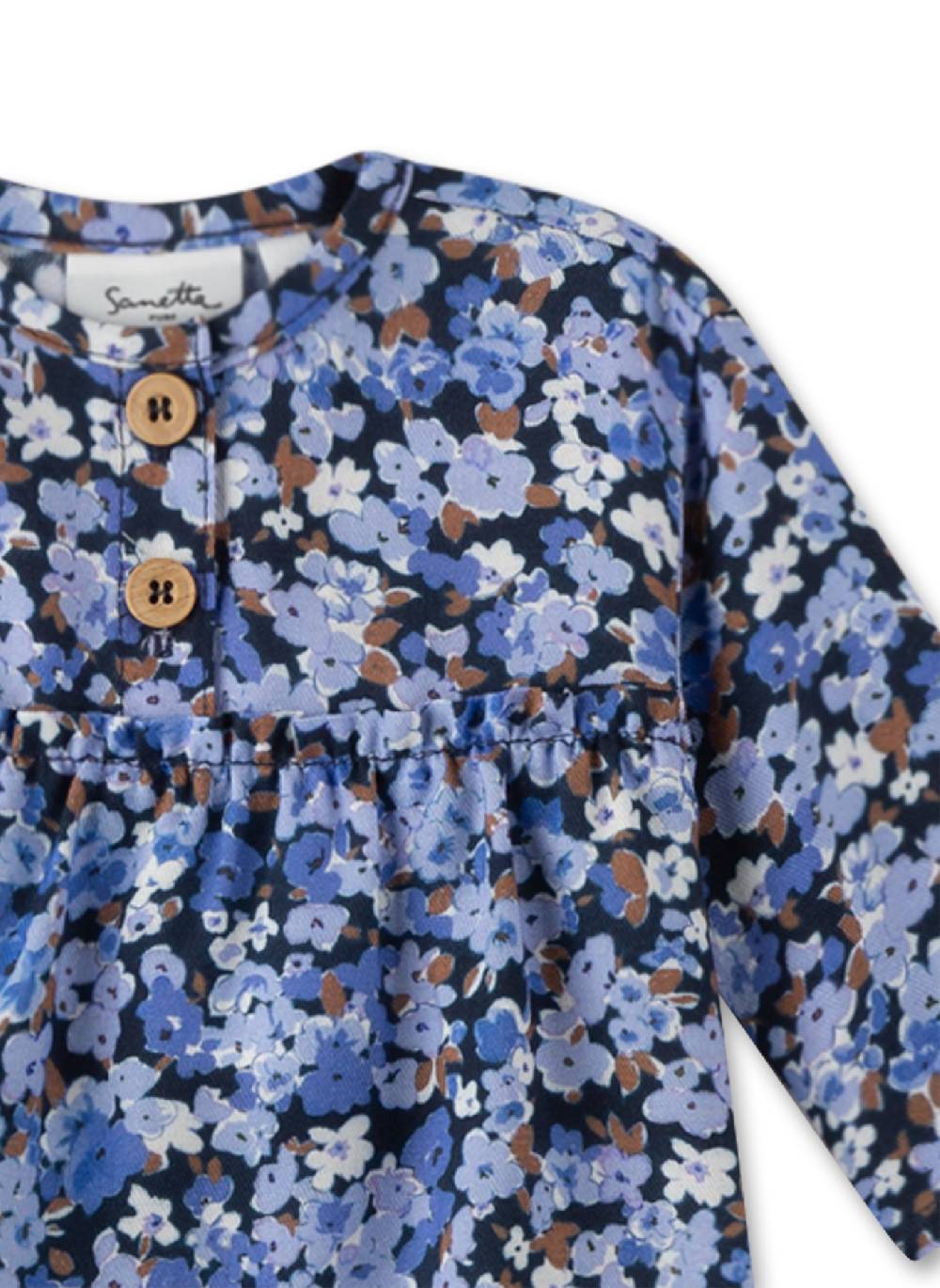 Sanetta Mädchen-Bluse Blau Sonderangebote