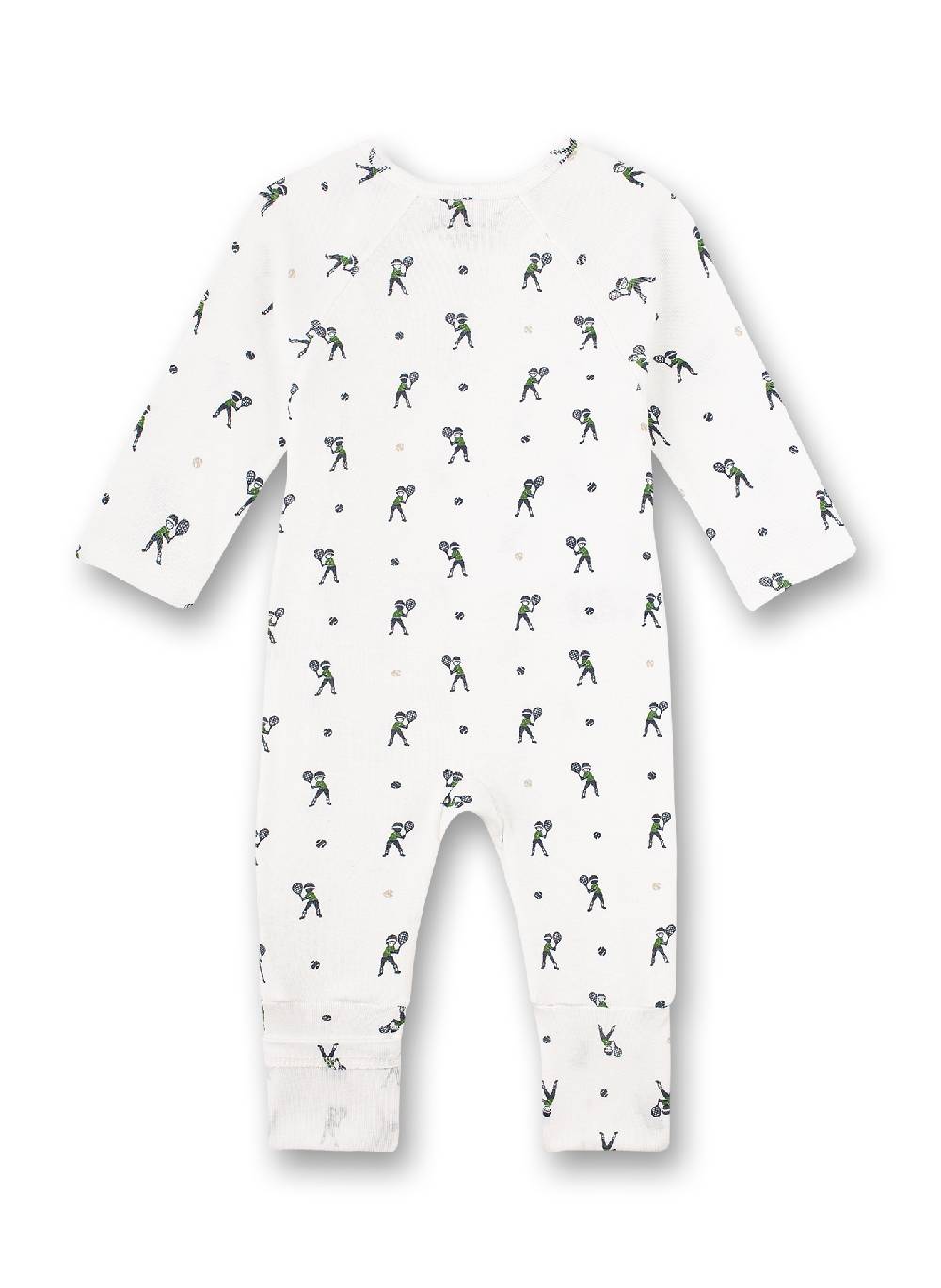 Sanetta Jungen-Overall Off-White Tennis-Allover Lucky Winners Im Verkauf