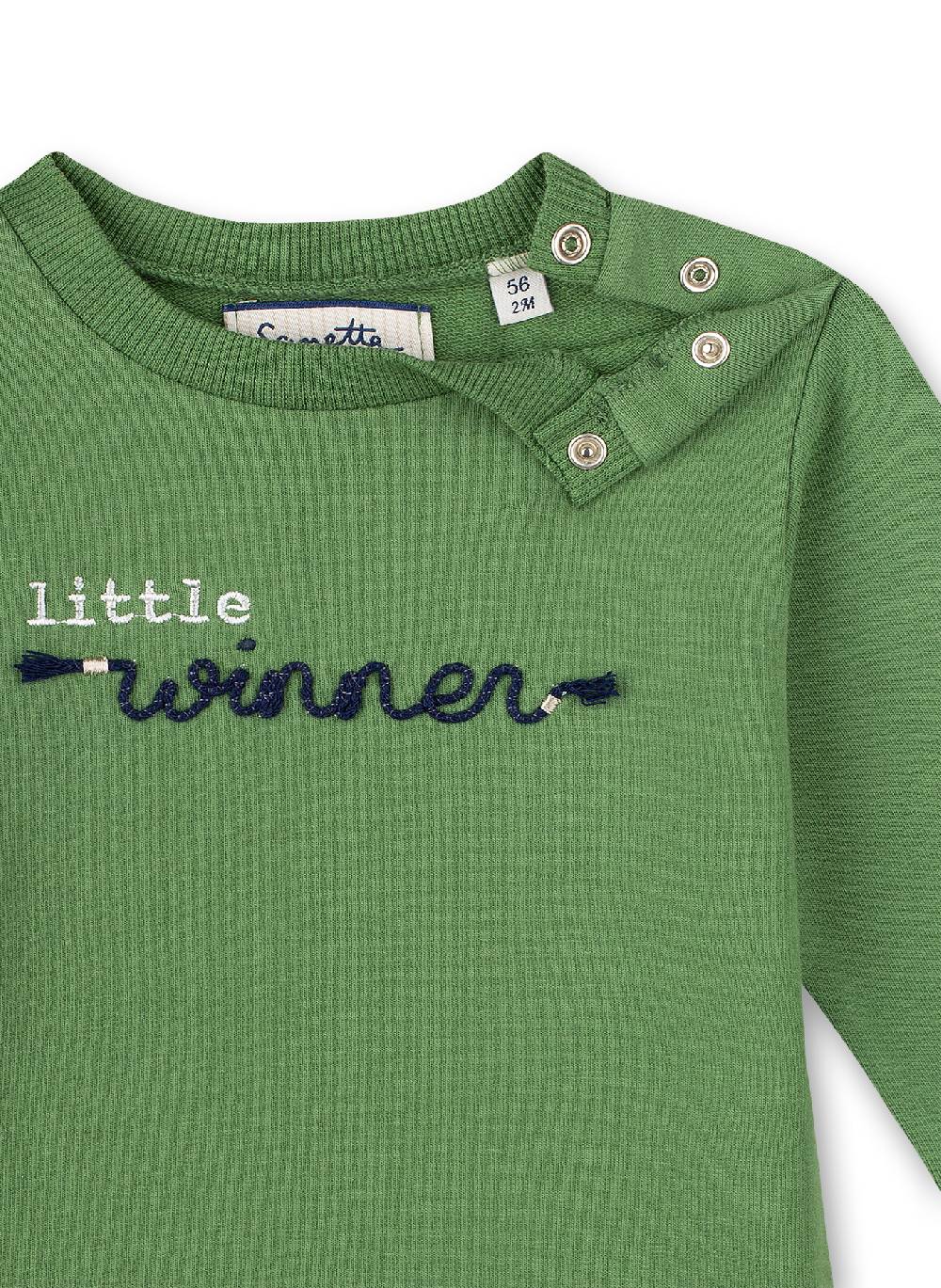 Sanetta Jungen-Sweatshirt Grün Lucky Winners zollfrei