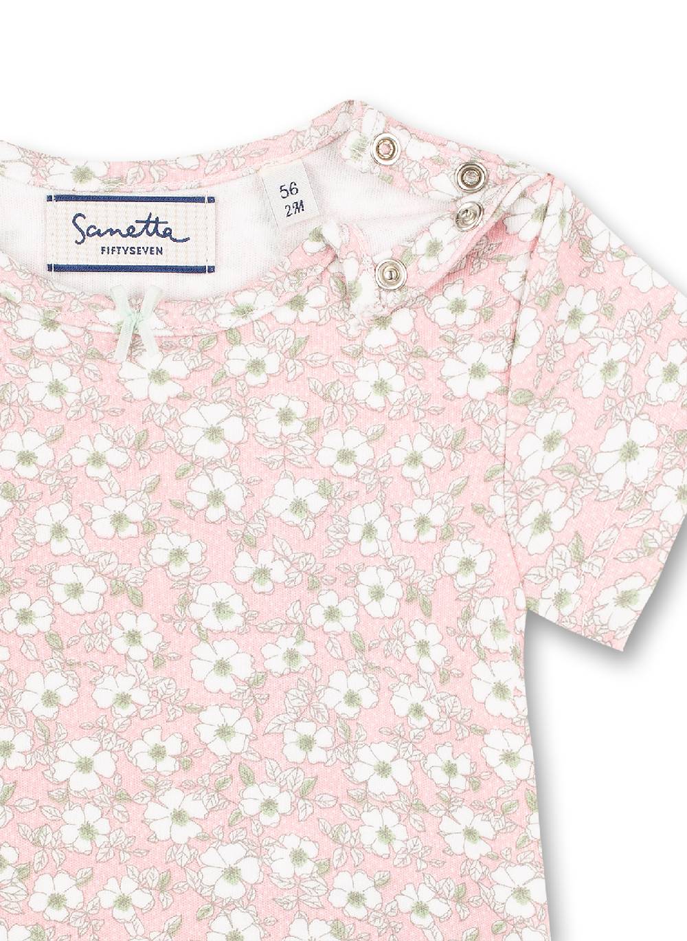 Sanetta Mädchen T-Shirt Rosa Blumen-Allover Honey Bee Verkauf