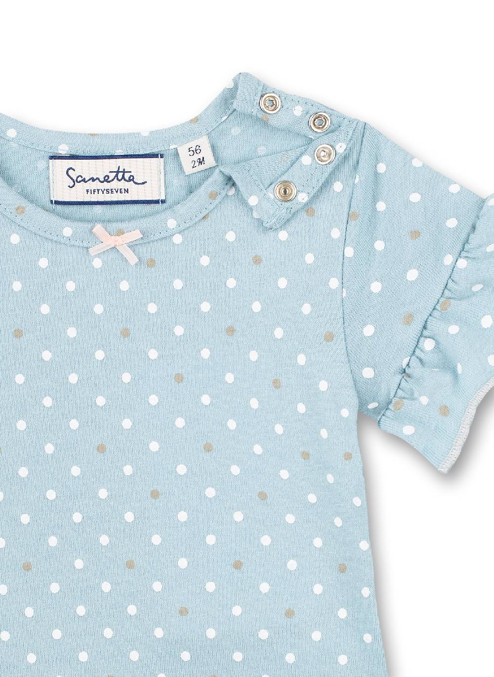 Sanetta Mädchen T-Shirt Hellblau Dots-Allover Fluffy Duckling Versandkostenfrei