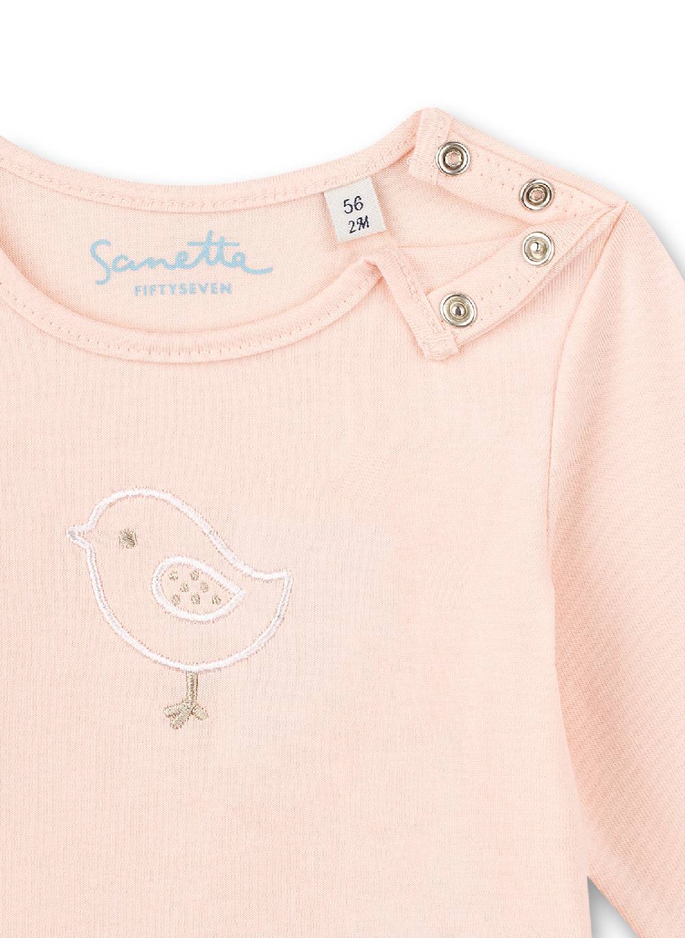 Sanetta Mädchen-Shirt langarm Rosa Fluffy Duckling Flash Sale