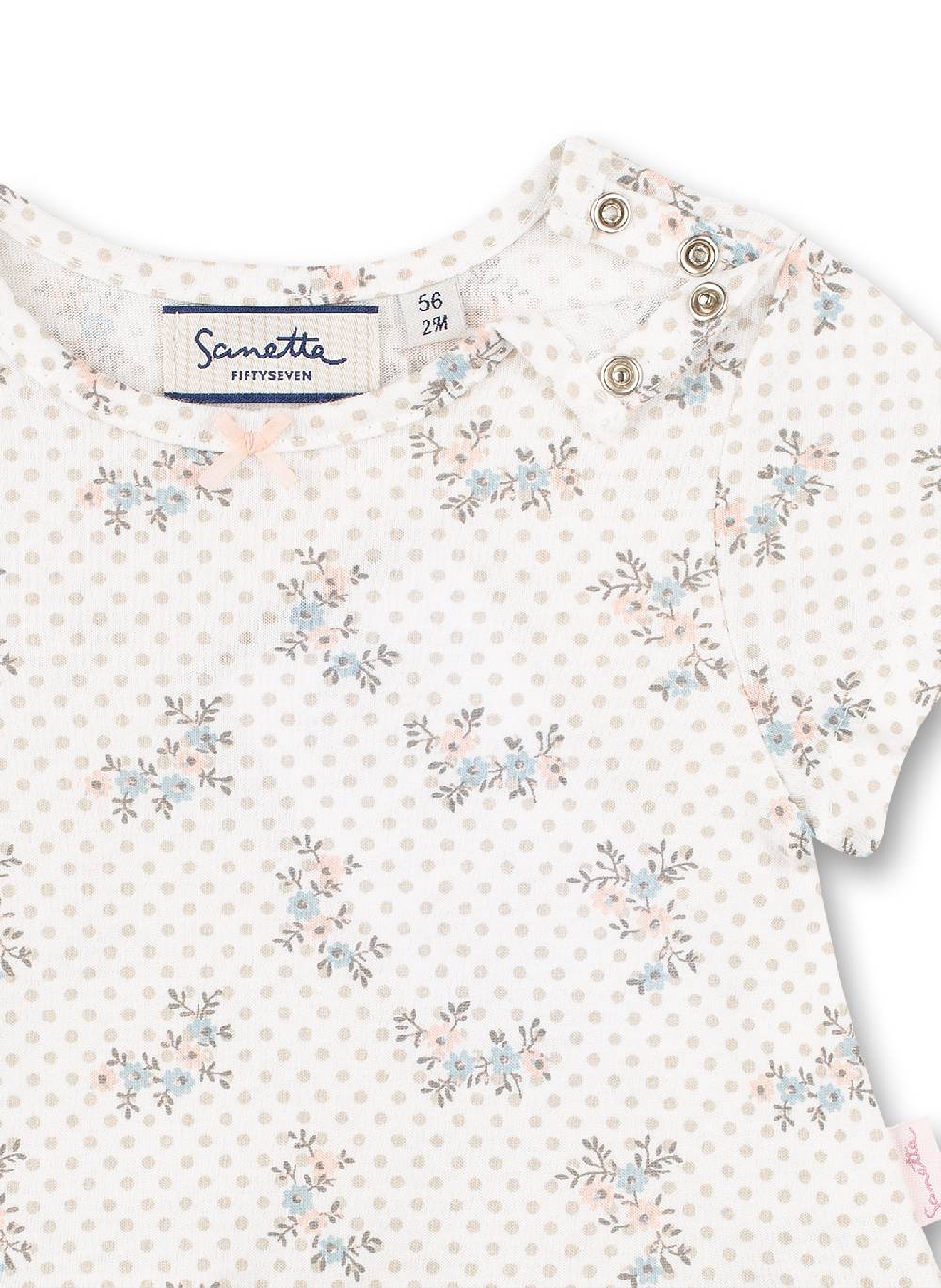 Sanetta Mädchen-Kleid Off-White Dots-Allover Fluffy Duckling Online Shopping