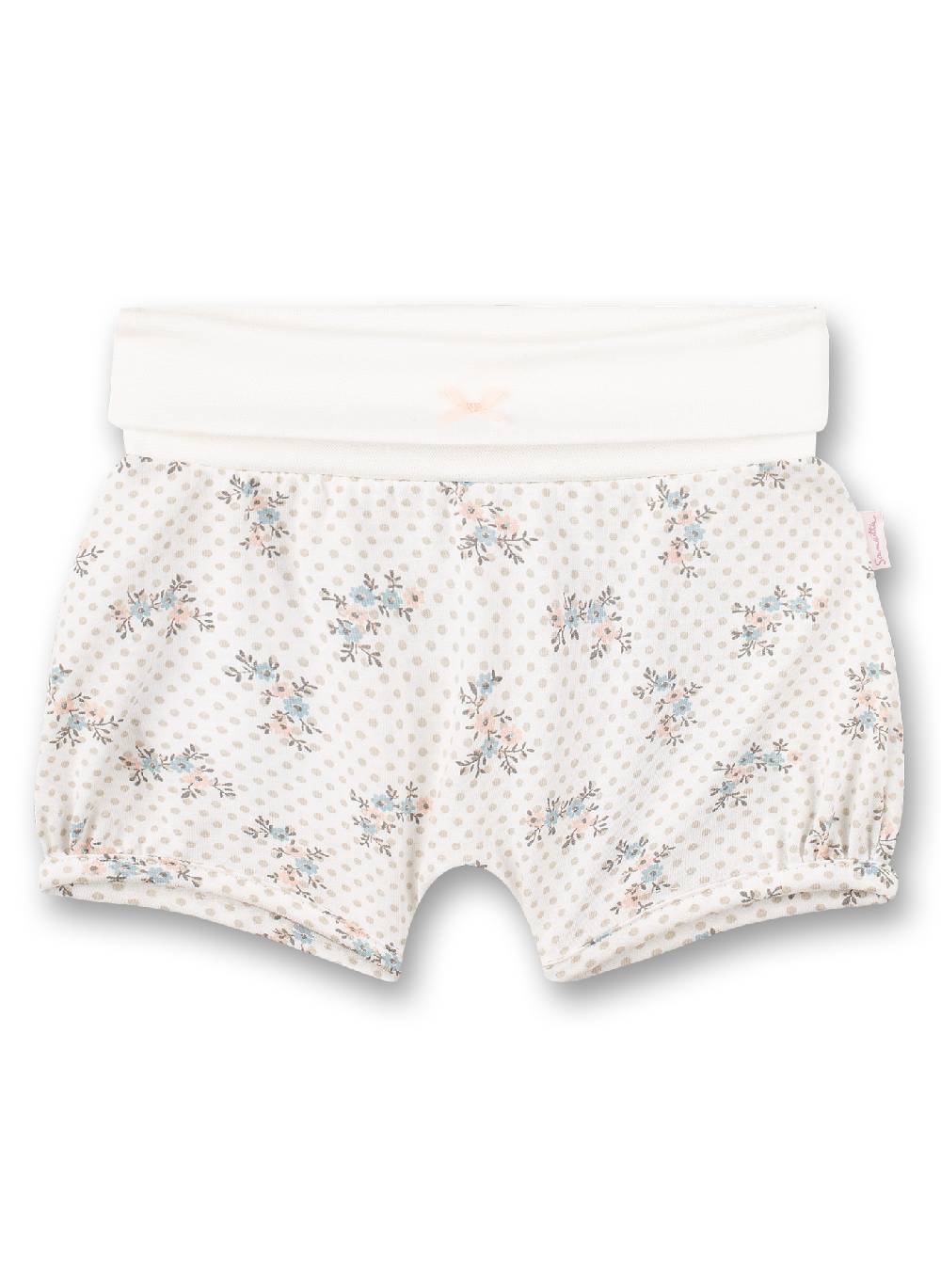 Sanetta Mädchen-Shorts Off-White Dots-Allover Fluffy Duckling Exklusivangebot