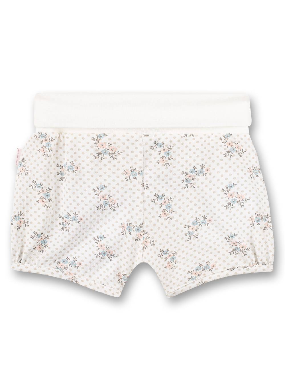 Sanetta Mädchen-Shorts Off-White Dots-Allover Fluffy Duckling Exklusivangebot