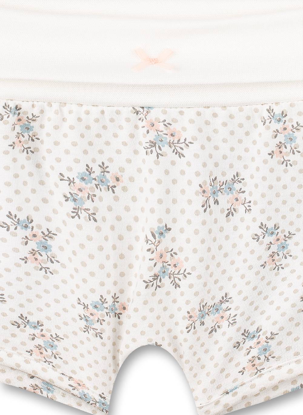 Sanetta Mädchen-Shorts Off-White Dots-Allover Fluffy Duckling Exklusivangebot