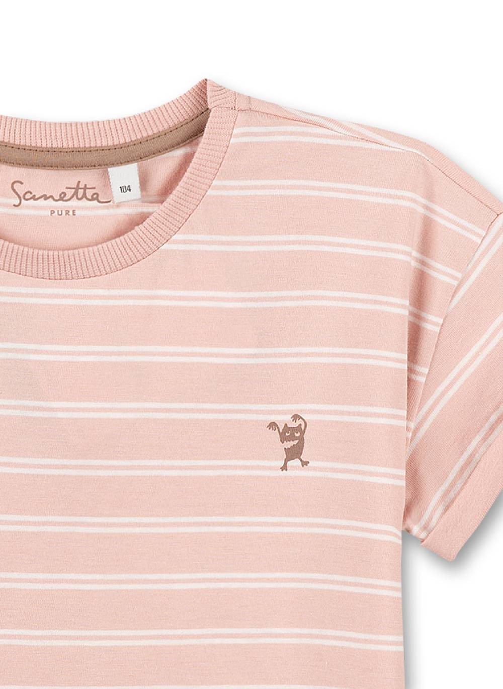 Sanetta Mädchen T-Shirt Rosa Ringel Valentinstagsangebot