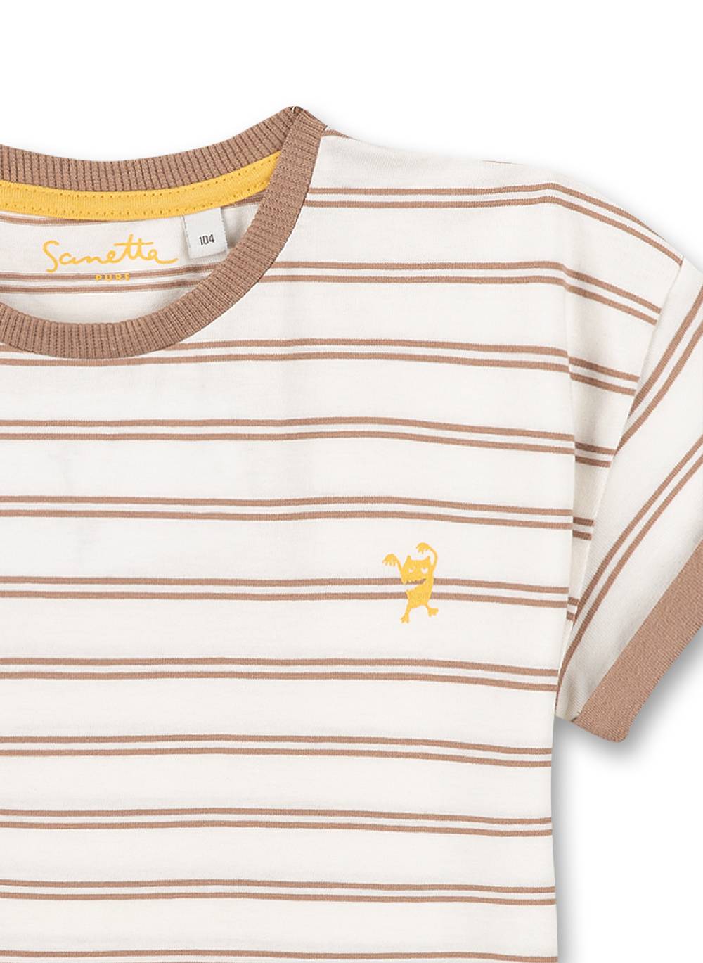 Sanetta Jungen T-Shirt Braun Ringel Lagerräumung